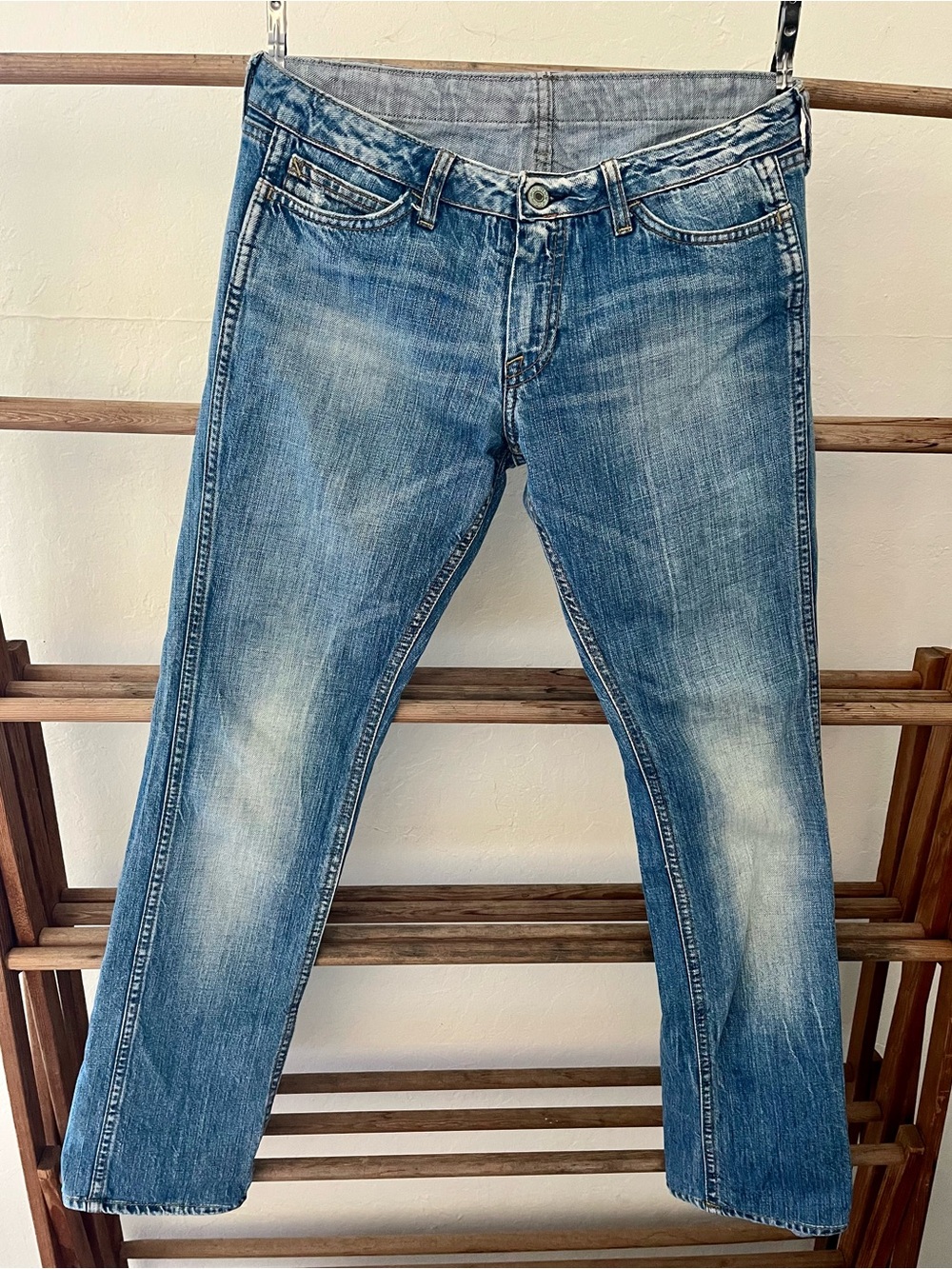 Le Temps Des Cerises Blue Washed Jeans